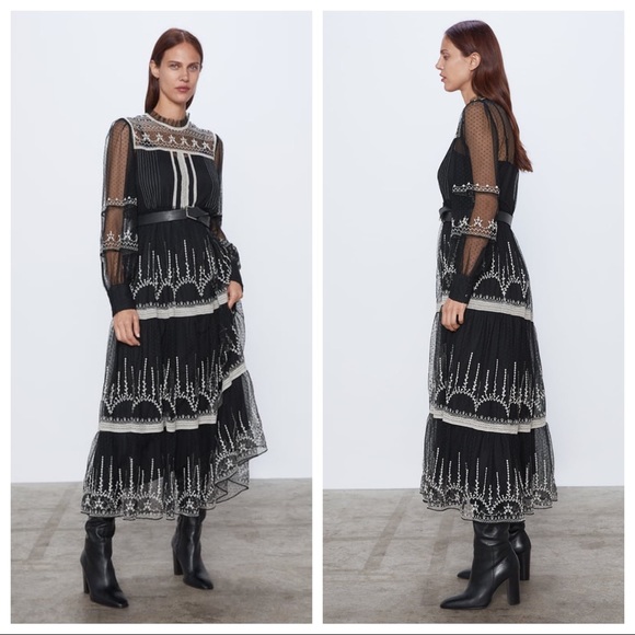 zara ladies midi dresses